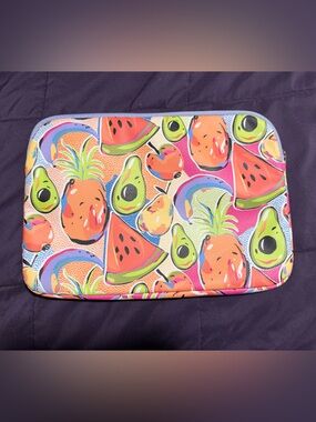 Bright Tropical Fruit Laptop Case - Watermelon & Avocado Print